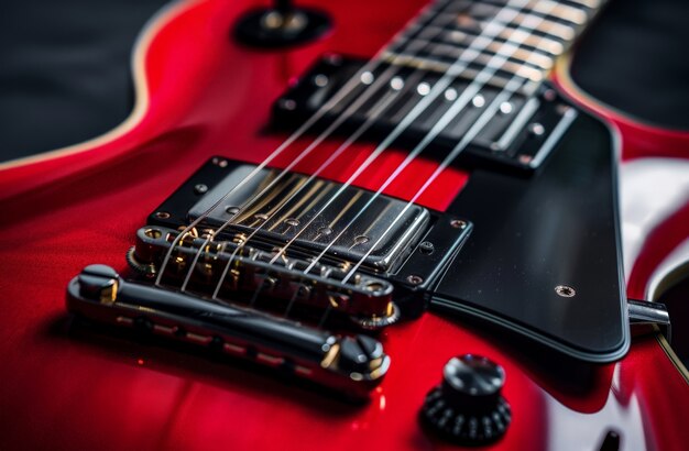 Free photo electric guitar still life