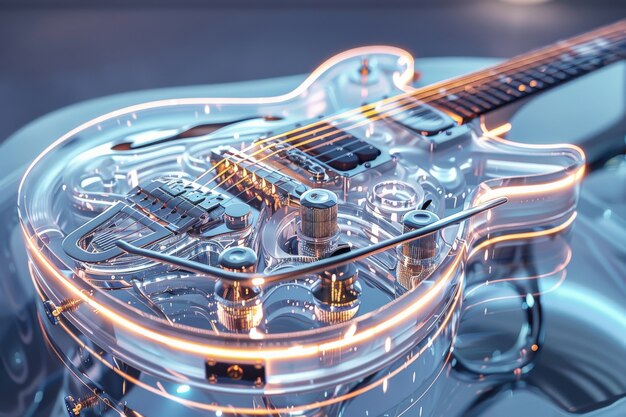 Electric guitar still life