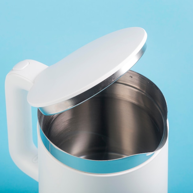 Electric kettle filled with water