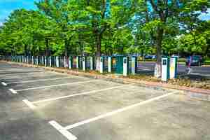 Free photo electric vehicle parking