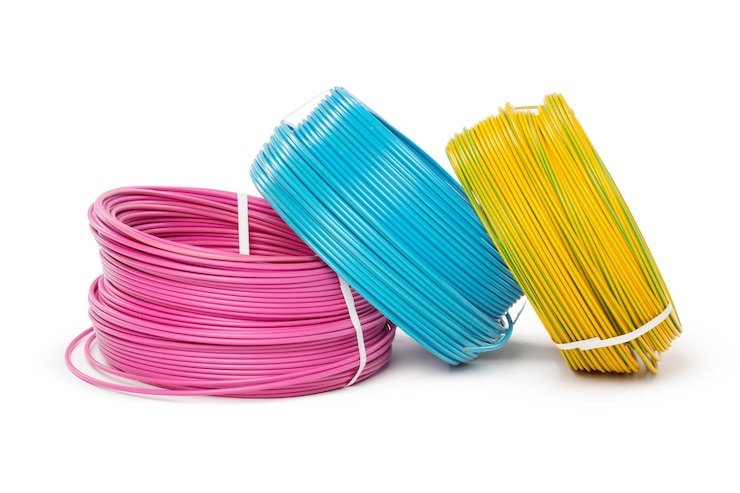 Free Photo electrical cable energy and technology equipment isolated on white