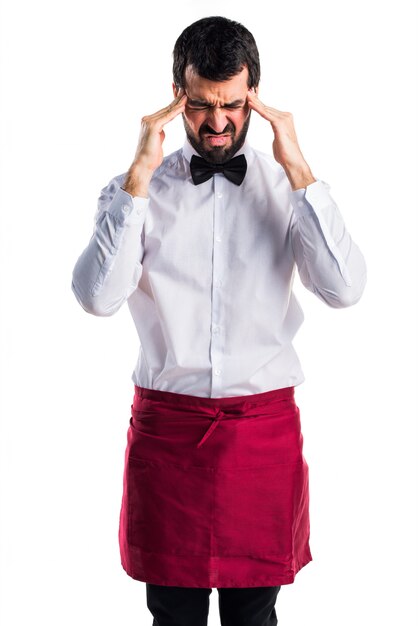 elegance waiter restaurant disappointed stress