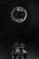 Foto gratuita eleganti bolle astratte nere