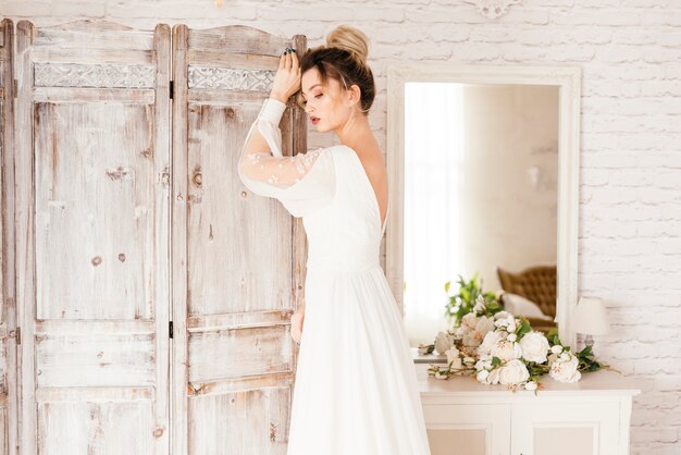 Elegant bride posing