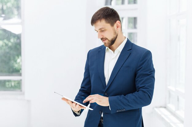 elegant businessman in  the office