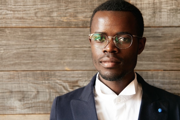 Elegant businessman wearing stylish eyeglasses