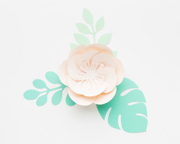 Free photo elegant floral paper ornament