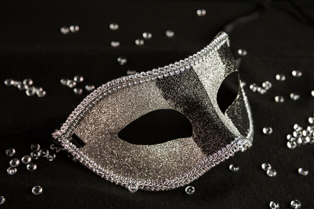 Elegant mask of venetian carnival