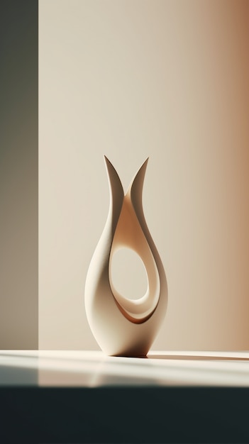 Free photo elegant modern vase design