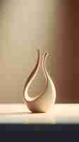 Бесплатное фото Элегантный современный дизайн вазы