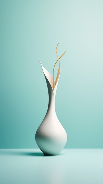 Free photo elegant modern vase design