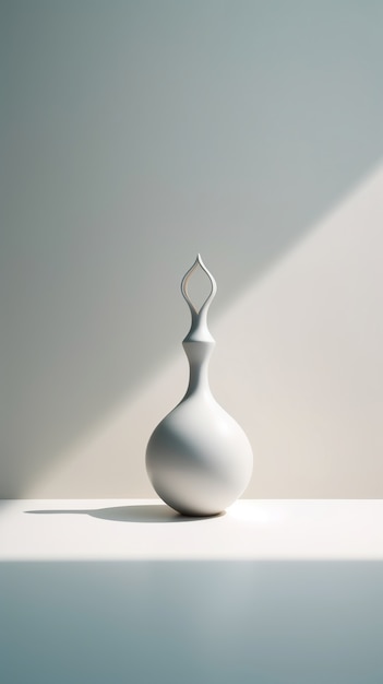 Foto gratuita elegante vaso dal design moderno