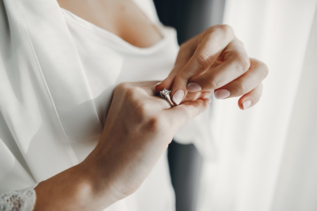 Elegant morning bride