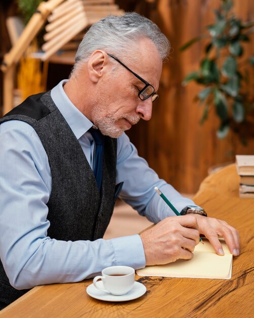 Elegant old man portrait