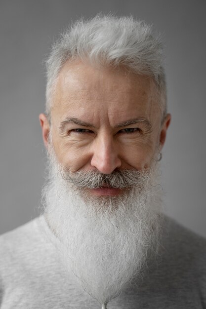Elegant old man portrait