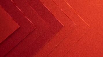 Elegant red papers in arrow shapes