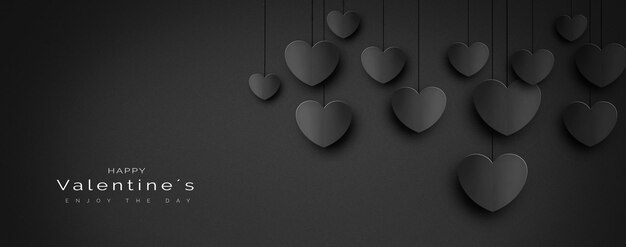 Elegant valentineÃÂÃÂ´s greeting card on a black background