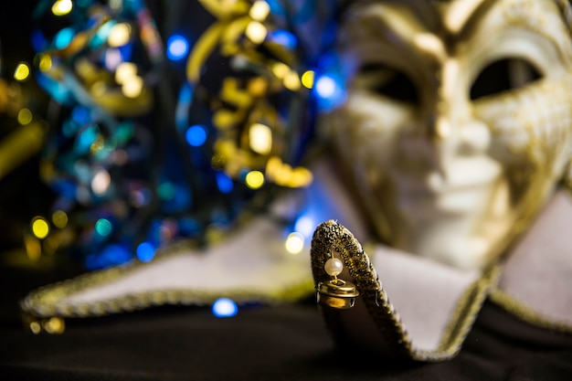 Elegant venetian carnival composition