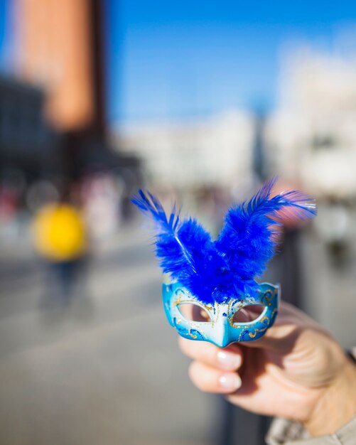 Elegant venetian carnival composition