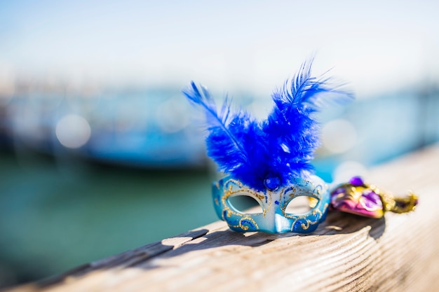 Elegant venetian carnival composition