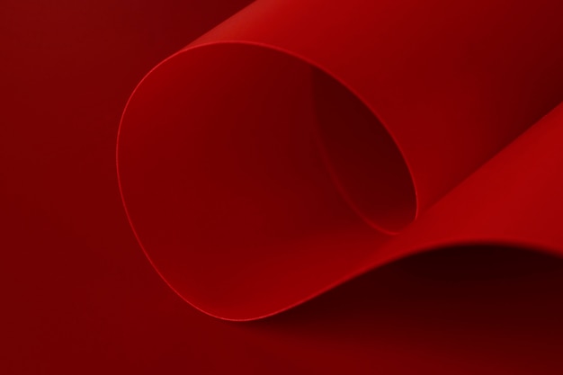 Free photo elegant vivid colored red paper