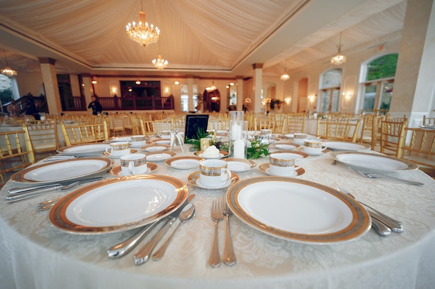 Elegant wedding dishes