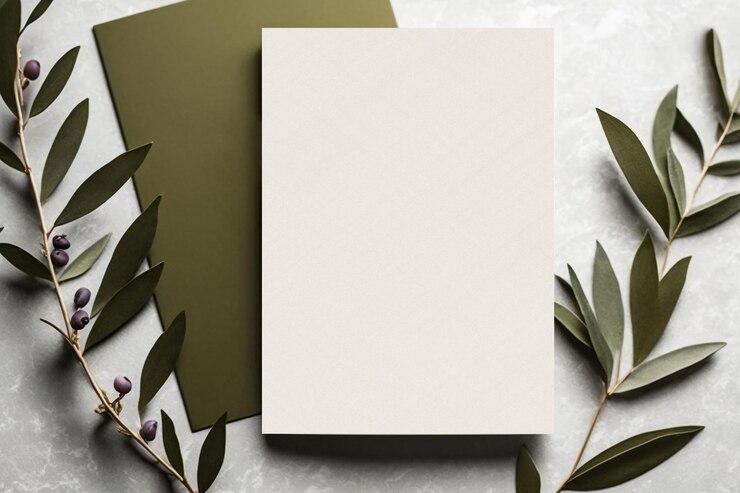 Free Photo elegant wedding invitation