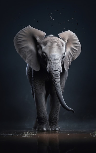 象の人工知能画像