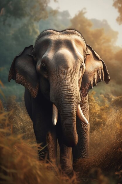 Elephant artificial intelligence image
