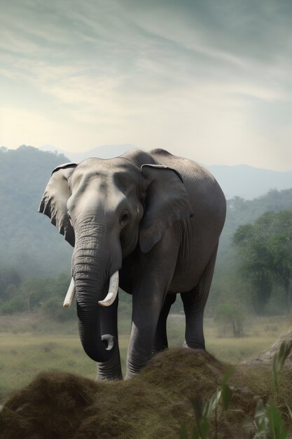 Elephant artificial intelligence image