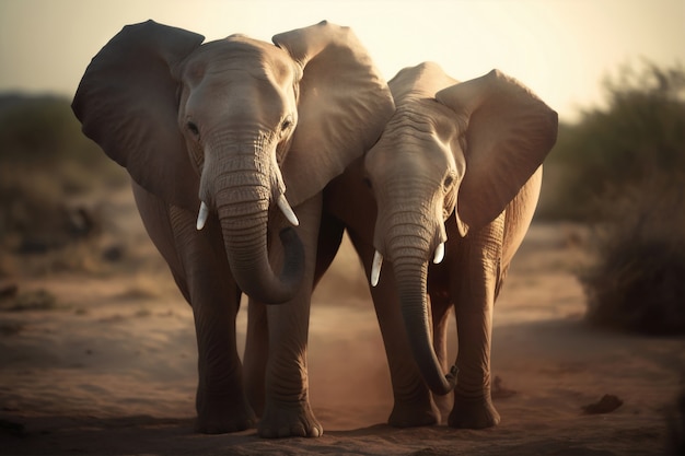 Free photo elephant artificial intelligence image