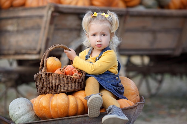 emotional fun cute little girl outdoor