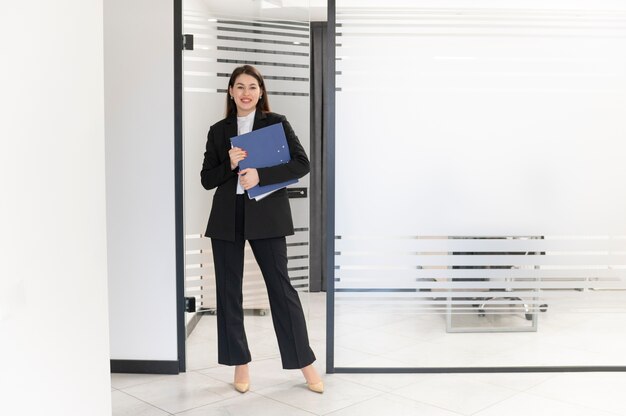 empowered business woman at the office