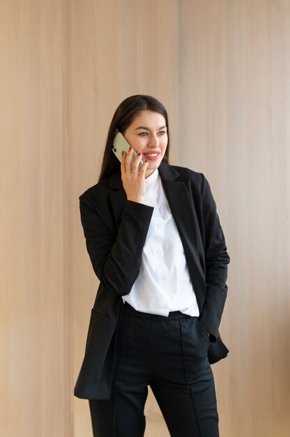 empowered business woman at the office