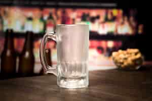 Free photo empty beer glass