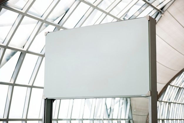 Empty board at a gate in an airport