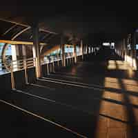 Free photo empty bts skytrain in bangkok