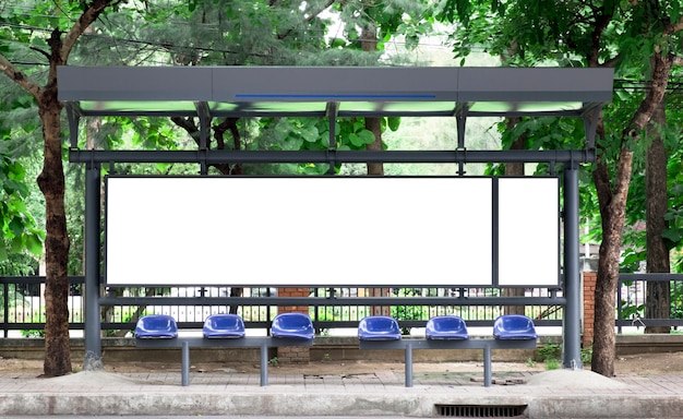 Empty Bus Stop Billbord