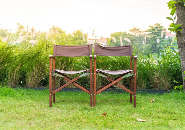 empty chair in park