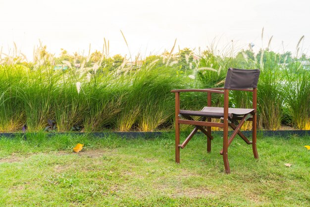 empty chair in park