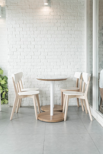 empty chair in restaurant