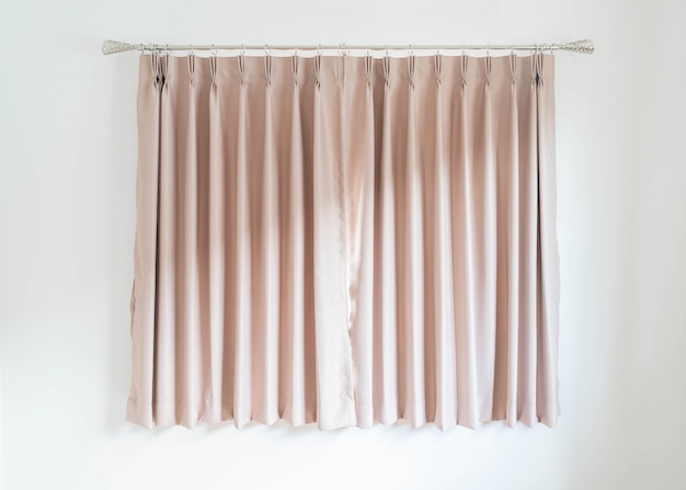 Free photo empty curtain interior decoration in living room