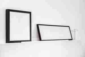 Free photo empty frame with copy space decoration interior