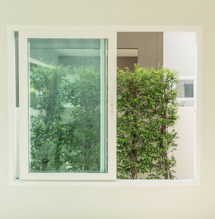 Free Photo empty glass door