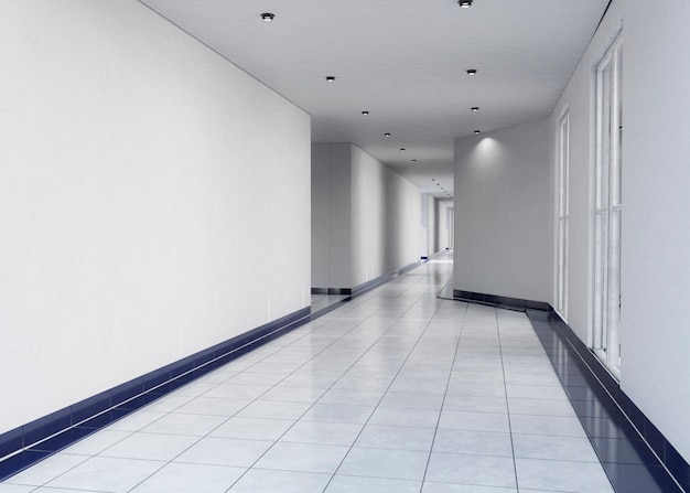 Пустой фон коридора