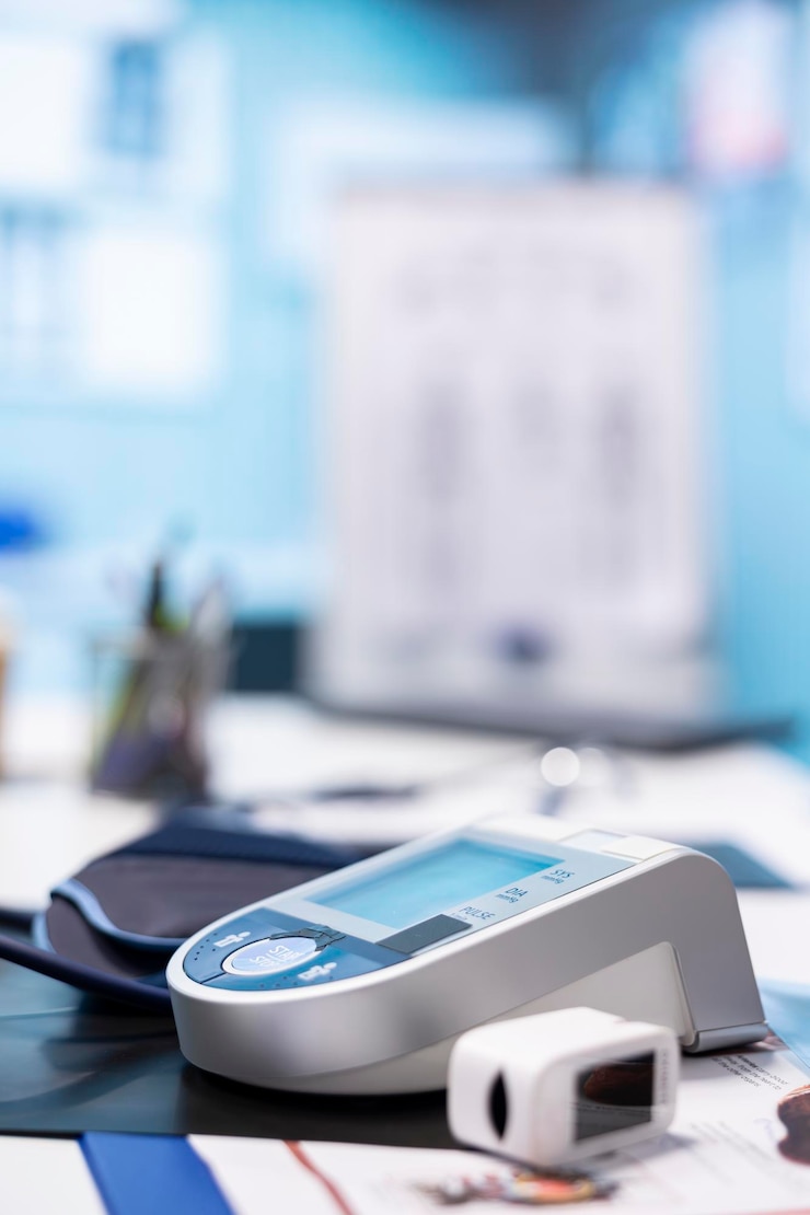 Free Photo empty medical office equipped with diagnostic tools and blood pressure monitor