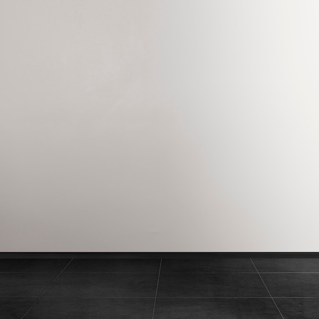 Foto gratuita interior design vuoto della stanza minima nel tono in bianco e nero