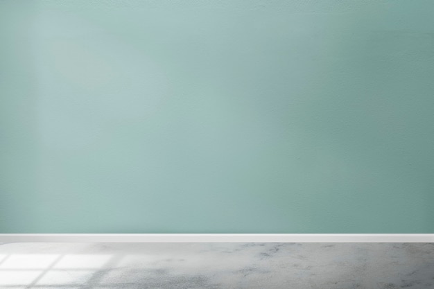 Free photo empty mint green room interior design with natural light