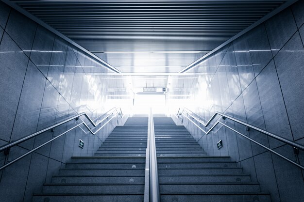 Empty office stairs