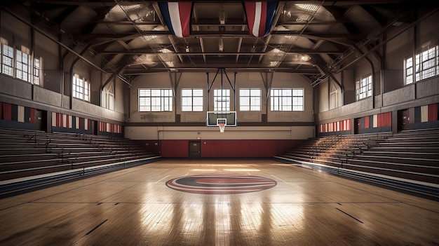 Free photo empty professional arena design